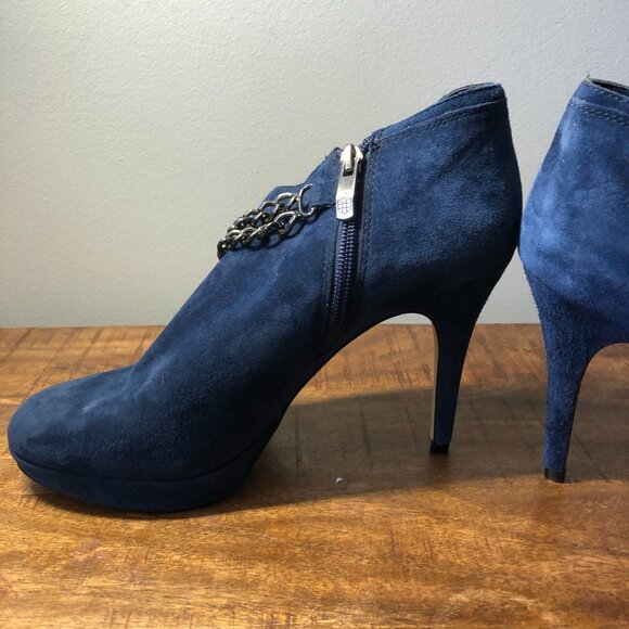 Vince Camuto Blue Suede Boots - Picture 6 of 11